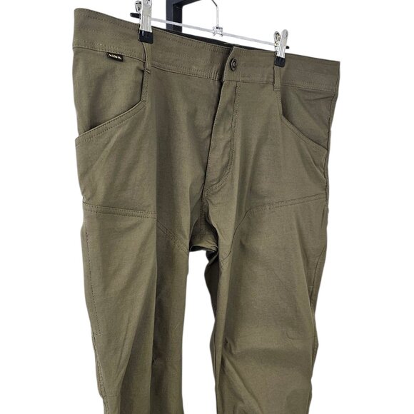 KUHL Mens Renegade Rock Pants, Tapered, Soft Shell, Green, Hiking, Climbing, 40 - Picture 3 of 11